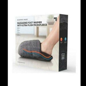 Sharper image massaging foot warmer with ultra plush microfleece